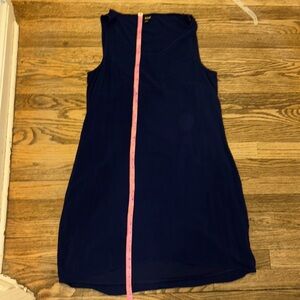 a.n.a Women’s Lined ,sleeveless, Navy  Blue Dress L